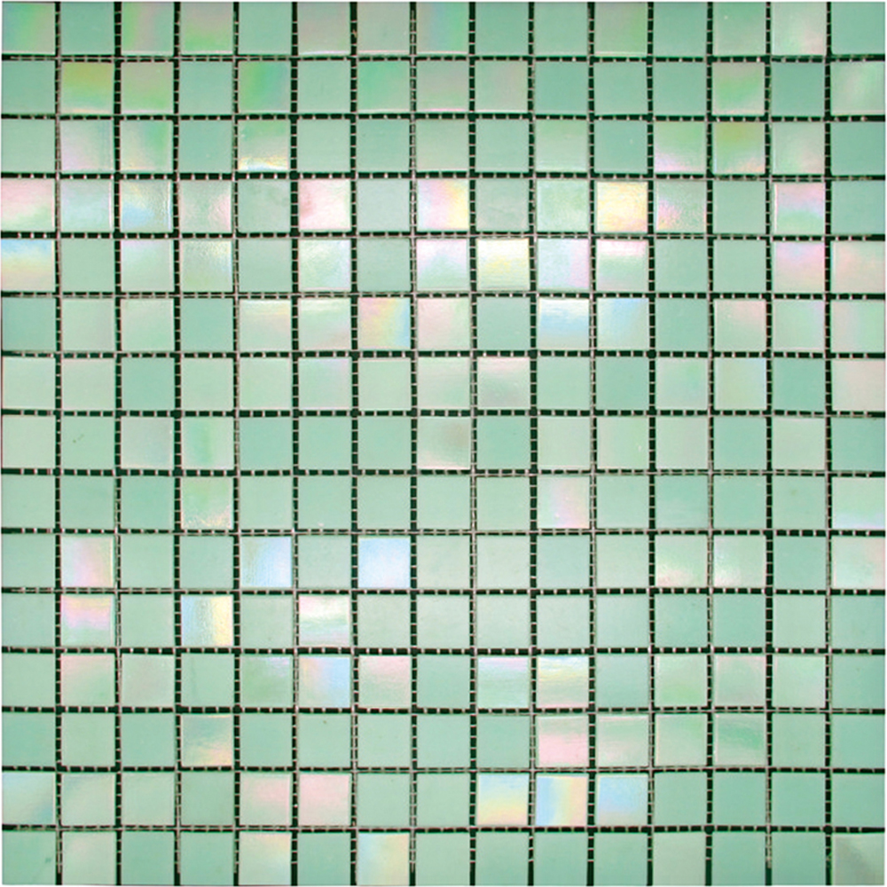 Mosaico interior Backsplash Fash Glass Wall Green Art Crafts