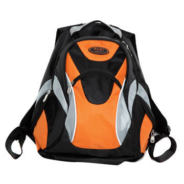 Polyester backpack with laptop compartment