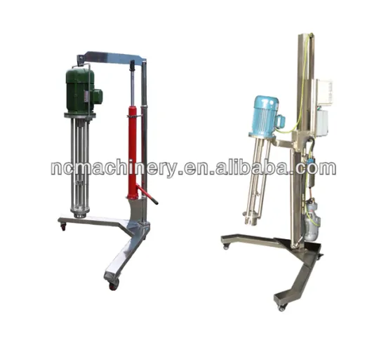 High shearing rate dispersing emulsifier machine