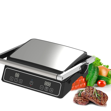Professional Stainless Steel Detachable Plate Grill and Flat Drip Tray: Adjustable, Digital BBQ Toaster and Contact Grill for Any Size