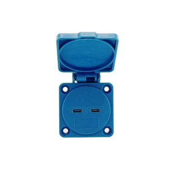 Znpon 5V 2.1A Dual Typ C wasserdichte USB -Sockel