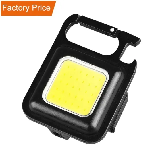 Wholesale USB Rechargeable Mini COB Keychain Flashlight