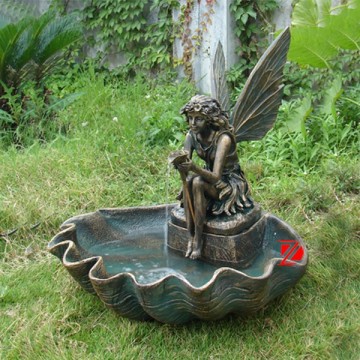 bronze fairy fountain,garden angel fountain