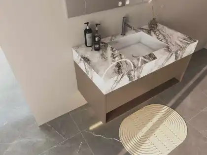 Sophisticated Stainless Steel Bathroom Storage Unit