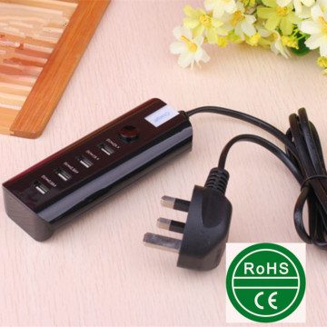 Four usb port charger 5v 4a multi socket with 1.5m extension cord