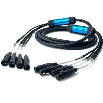 Professional Multi-Channel Audio and Lighting Cable: 4-Way Stage Light, Optical Signal, Microphone, and Multi-Core Channel Cable