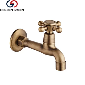 Golden Brass Valves for Cold Water Hose Tap Bibcock Garden Hose Bibcock