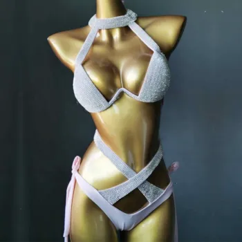 Sparkling Diamond Bikini: The Ultimate Summer Vacation Swimwear for Girls