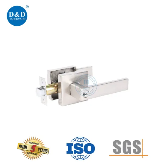 Zinc Alloy Squre Tubular Lever Lockset for Hotel
