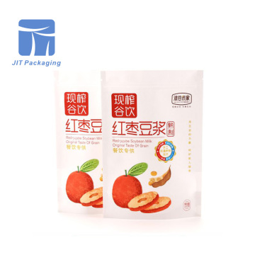 Bolsa de envasado de leche de soja roja