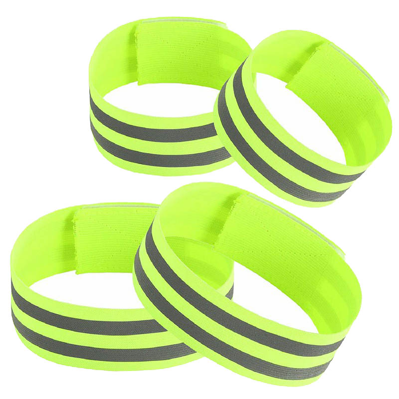 Pulsera de brazo reflectante de alta visibilidade para ciclismo