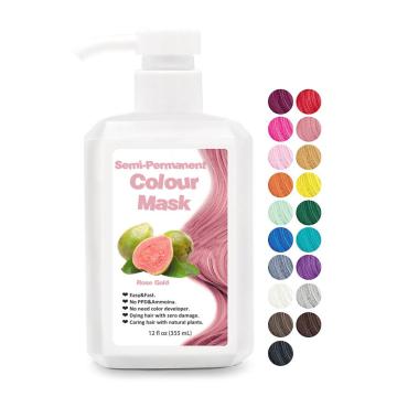 Masque couleur de colorant capillaire nourrissant de 5 minutes