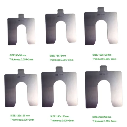 SS304 Slotted Shim Packs - Laser Alignment Shim Kit