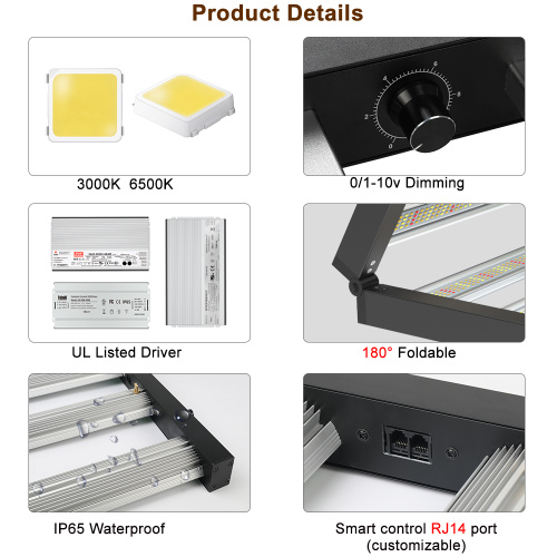 Đèn LED gấp Samsung 1000W Grow Light