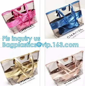 Shinning PVC Metal Chain Girls Fashion Mini Handbags, Fashionable Women PVC tote bags jelly candy handbag