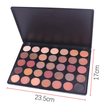 Ιδιωτική ετικέτα Vegan Makeup: Custom Warm Matte &amp; Shimmer Eyeshadow Palette