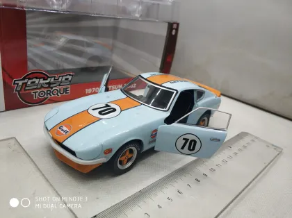 GREENLIGHT 1/24 1970 Datsun 240Z Demon race GULF car 70# Collector Edition Metal Diecast Model Car Kids Toys Gifts