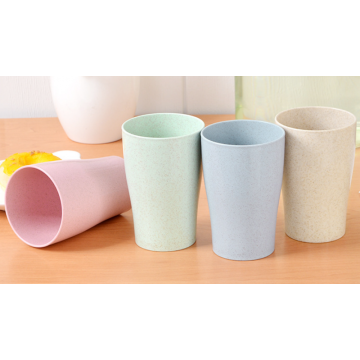 4 Pairs Wheat Straw Drinking Cup Set
