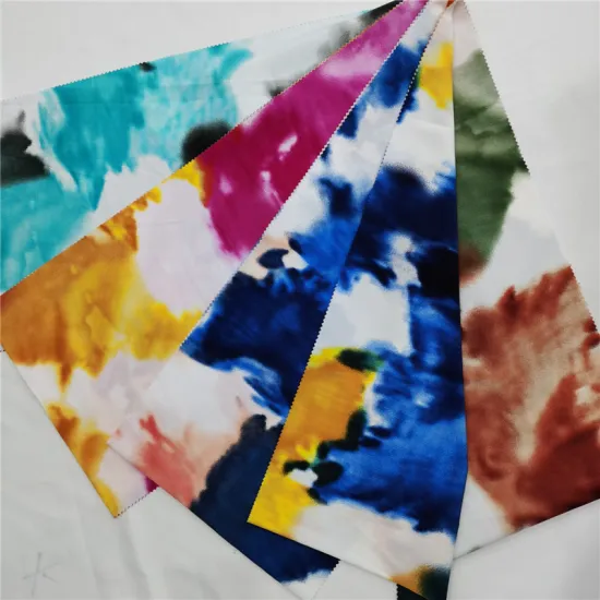 Tie Dye Four Way Spandex Print Fabric