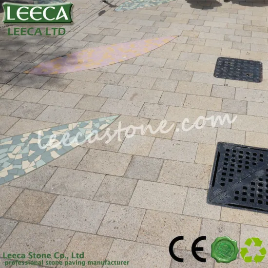 Cheap yellow granite paving stone for plaza