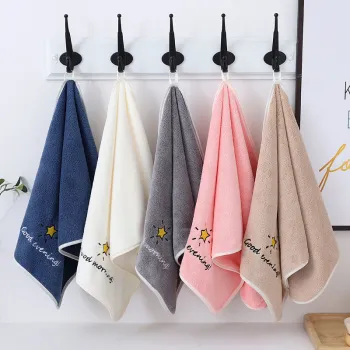 Wholesale durable white cotton handkerchief