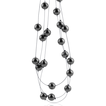 Classis Pearl Necklace Gray