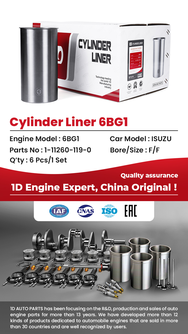Diesel Cylinder Liner 1-11260-119-0