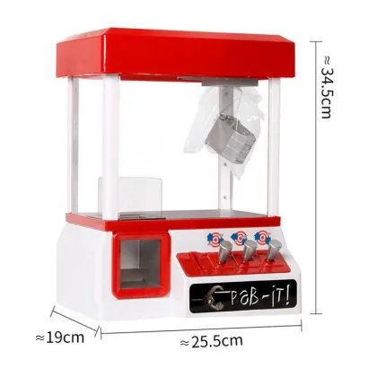 Children Coin Operated Games Mini Claw Hanging Doll Machine Doll Catcher Toy Crane Candy Grabber Machines Game Kids Claw Machine
