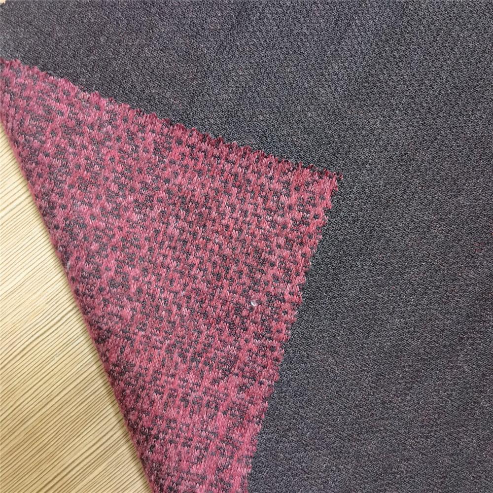Polyester Spandex Knitted Jacquard Textured Fabric 