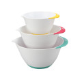 Nesting Mixing Bowls with Rubber Grip Handles