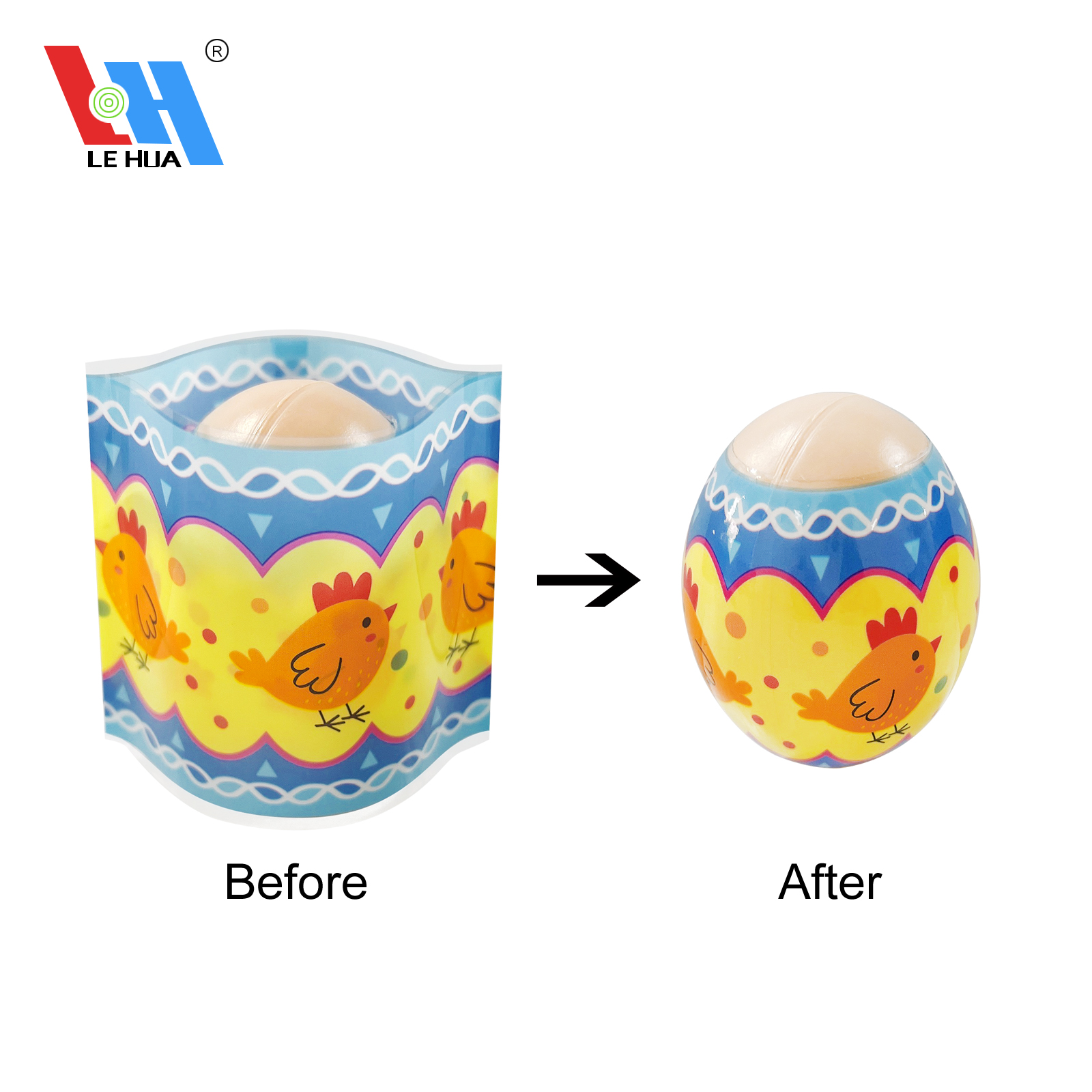 Easter Egg Shrink Wrap Decoration