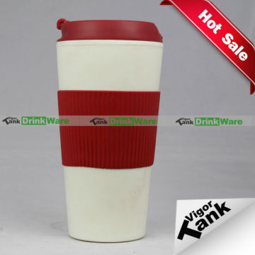 Double Walled Plastic Eco Friendly Coffee Cup