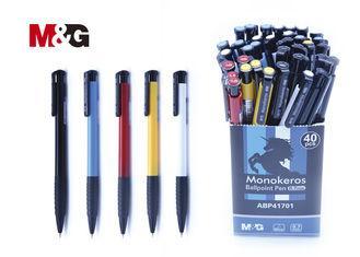 Cool Retractable Ball Pen With Solid Vivid Barrel Color / S