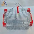 High quality retail store metal wire shopping basket