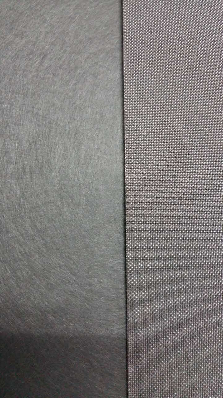 Sintered Fiber Material with Mesh Support