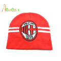 Aangepaste Sport brei Beanie hoed met Jacquard Logo