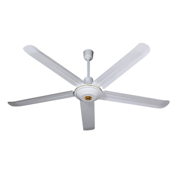 56inch White Industrial Style 5 Blade Ceiling Fan