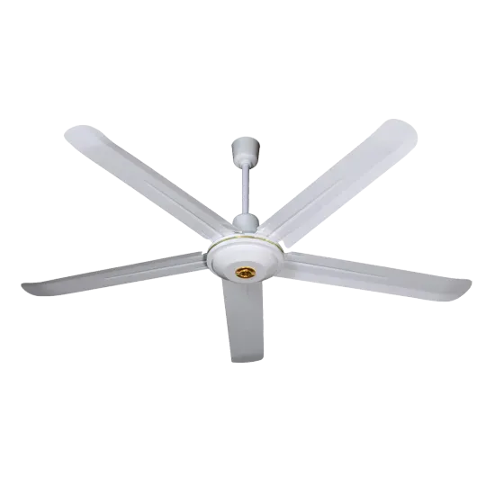 56inch White Industrial Style 5 Blade Ceiling Fan