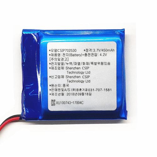 Lipo Battery 3.7v Rechargeable 3.7V lipo Battery 450mAh lithium polymer battery with KC Certification 702530 Supplier