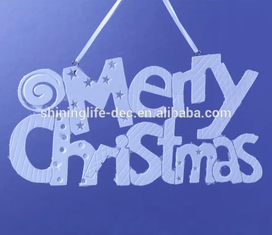 New Design merry Christmas hanging ornament with glass beads