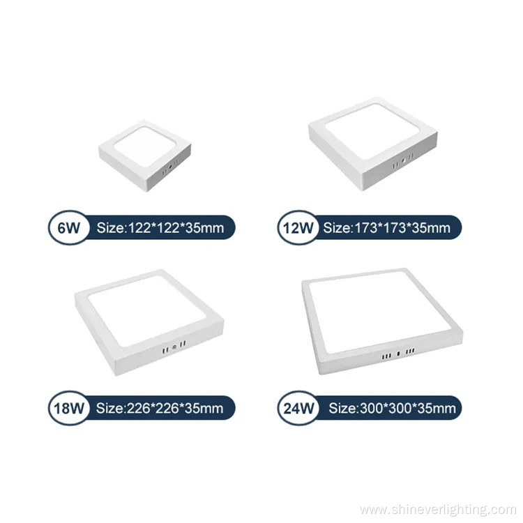 SMD Square Plastic LED Recessed Panel Light