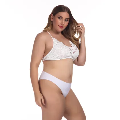 Sexy Plus size women lace bra