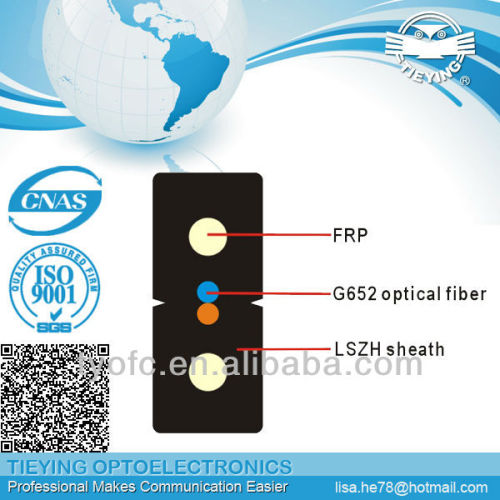 FTTH 2-core optic fiber cable g.652