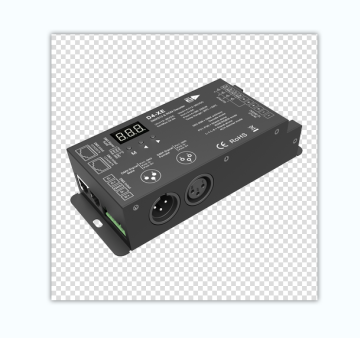 Skydance D4-XE: 4 Channel DMX512/RDM Decoder with XLR3 and RJ45 Ports