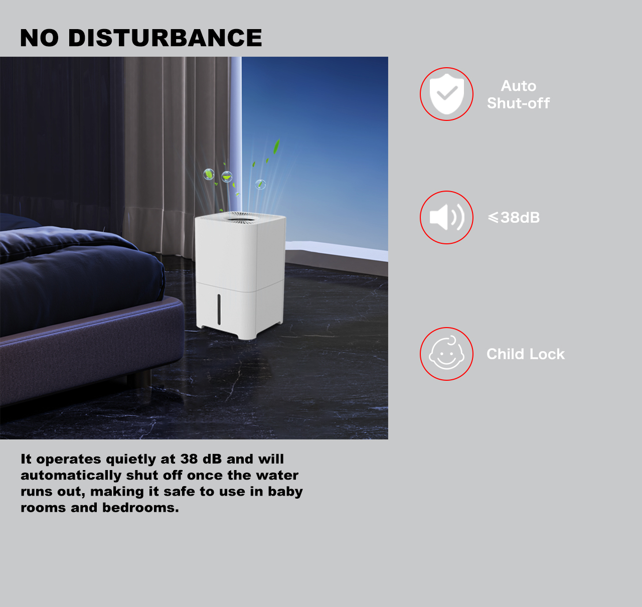 HTJ-2328A humidifier low noisy