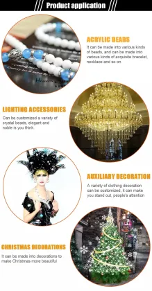 Acrylic colorful faceted beads wholesale beads crystal strands beads