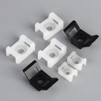 Nylon Cable Saddle Mount - Self-Locking Wire Clip & Holder