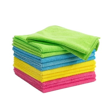 SEQ Colorful Super Absorbent Microfiber Cleaning Cloths for Car and Home