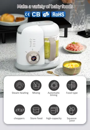 4-in-1 Multifunction Portable Baby Food Steamer Blender - Babycook
