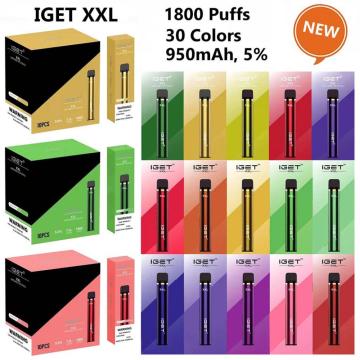 Горячая распродажа Австралия iget XXL Vape 1800 Puffs